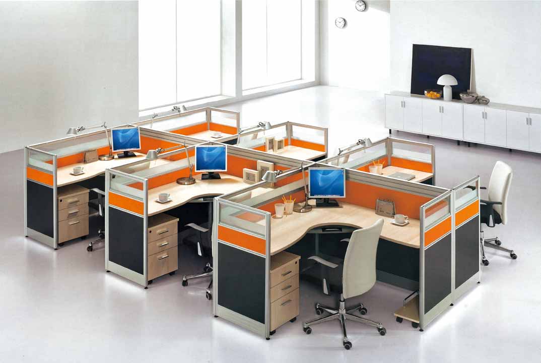 辦公室家具L型屏風卡位展示 辦公室家具L型屏風卡位展示