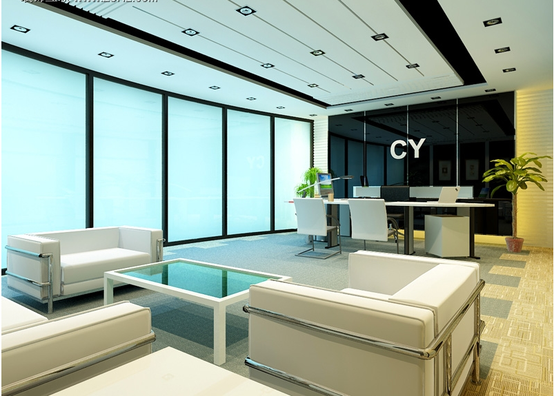 辦公室家具場(chǎng)景圖